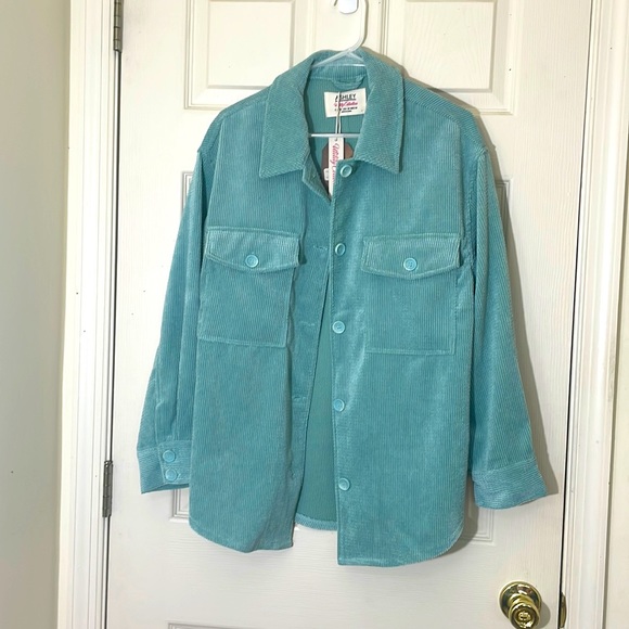 Ashley By 26 International Jackets & Blazers - NWT Beautiful Oversized Shacket Blue / Teal Size Medium
